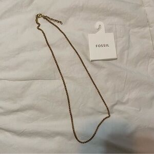 Fossil // faux gold chain
